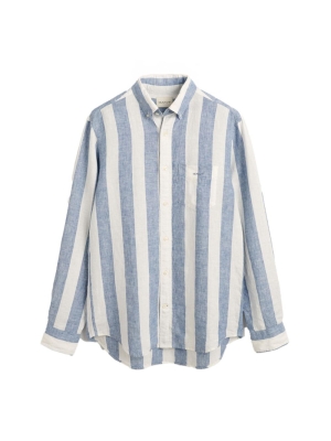 GANT webshop reg bold stripe linen shirt