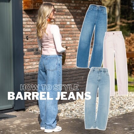 Barrel jeans: zo draag je deze trendy denim fit 