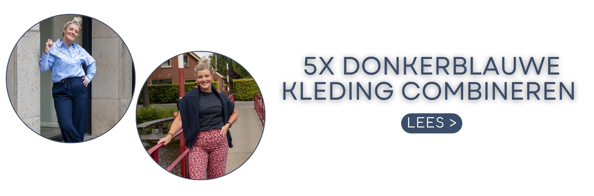 5x donkerblauwe kleding combineren