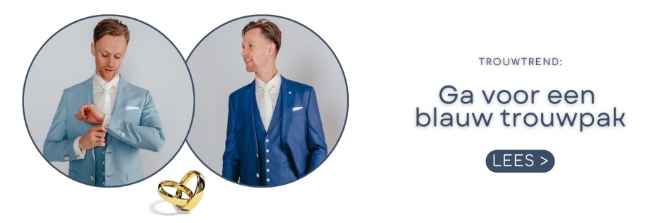 Trouwtrend: ga voor een blauw trouwpak