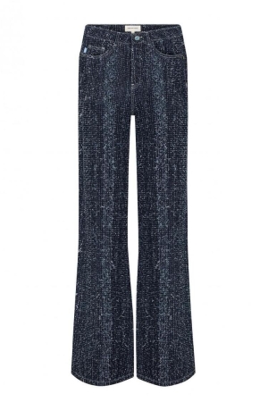 Fabienne Chapot thea wide leg tweed jeans