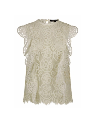 Tramontana top lace ruffles