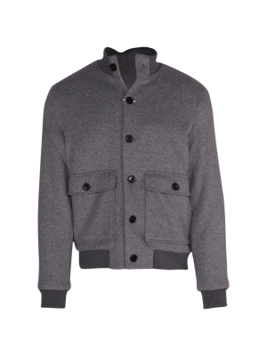 Profuomo outerw bmbr knit jack l grey