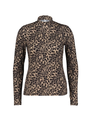 Red Button rolinde leopard top