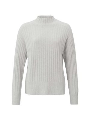 Yaya online ribbed sweater with turtleneck