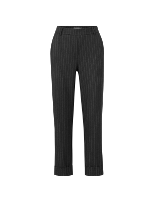 Yaya online soft pinstripe pantalon 