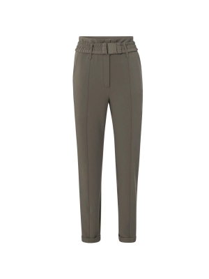 Yaya online woven high waist trousers 