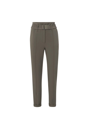 Yaya online woven high waist trousers 