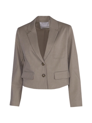 Yaya online short woven blazer 