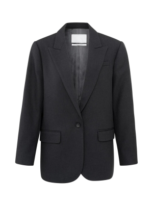 Yaya online wool mix oversized blazer