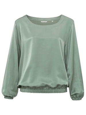 Yaya online woven blouson top