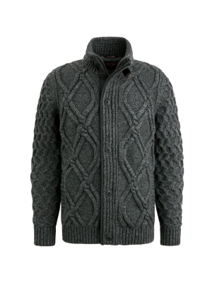 PME Legend zip jacket heavy knit mixed yarn