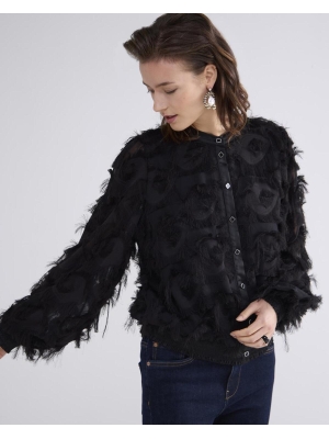 Summum Woman blouse fringe fluffy