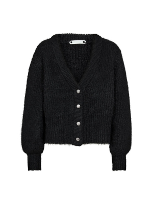 Co Couture coraliecc button rib knitt