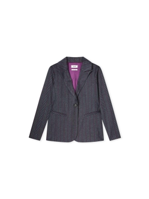 Kyra short blazer herringbone