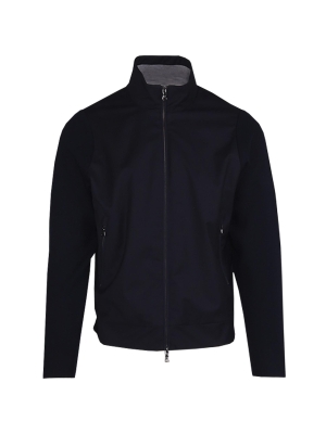 Paul & Shark wool full zip hybrid w loropiana