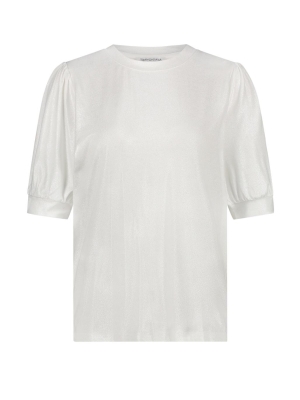 Tramontana Coated puff-sleeve t-shirt