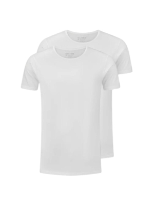 Slater basic fit 2-pack t-shirt o-neck s/