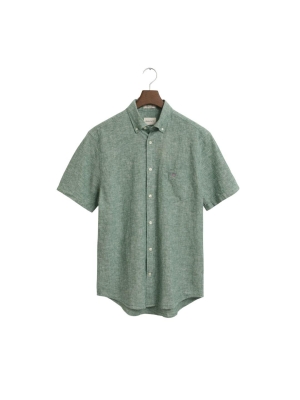 GANT webshop reg cotton linen ss shirt