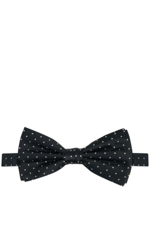 Profuomo  bowtie silk woven black