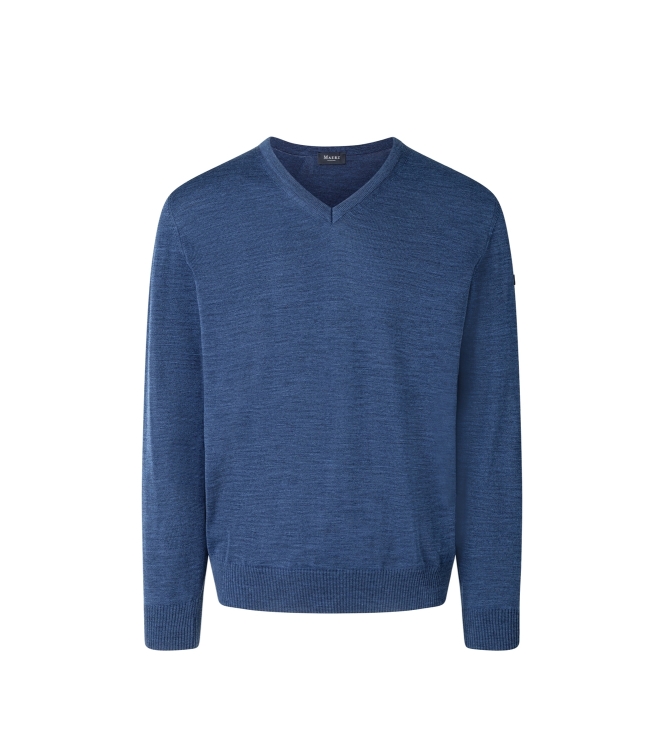Maerz Pullover V-Ausschnitt 1/1 Arm 380 Blauw