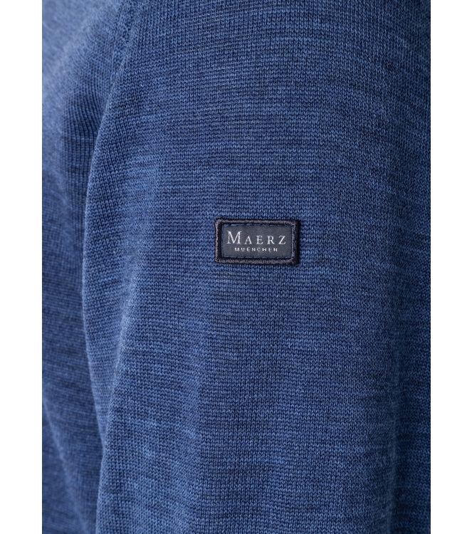 Maerz Pullover V-Ausschnitt 1/1 Arm 380 Blauw