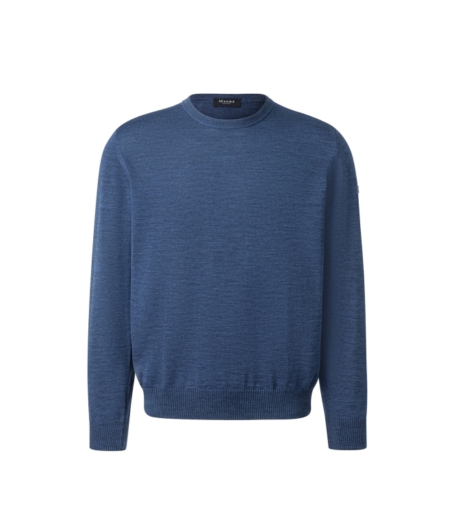 Maerz Pullover Rundhals 1/1 Arm 380 blauw