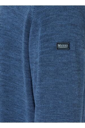 Maerz Pullover Rundhals 1/1 Arm 380 blauw
