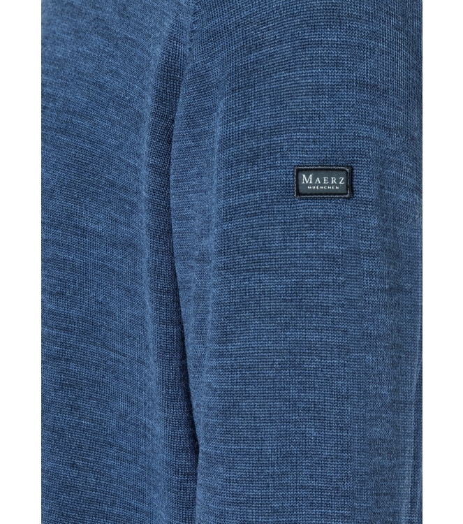 Maerz Pullover Rundhals 1/1 Arm 380 blauw