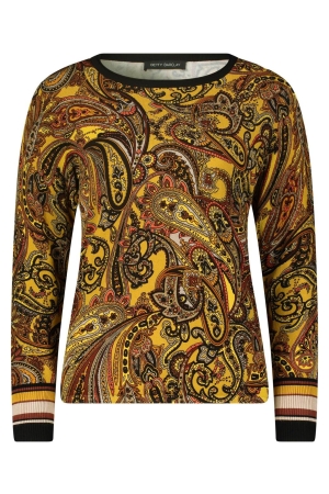 Betty Barclay Strickpullover Kurz 1/1 Arm 7820 Brown/Yellow