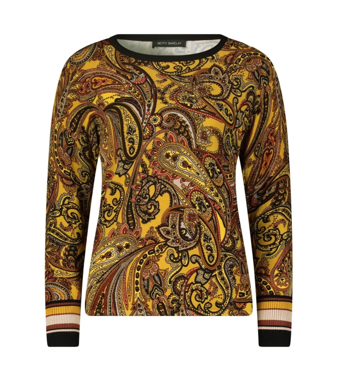 Betty Barclay Strickpullover Kurz 1/1 Arm 7820 Brown/Yellow