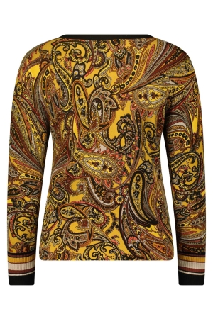 Betty Barclay Strickpullover Kurz 1/1 Arm 7820 Brown/Yellow