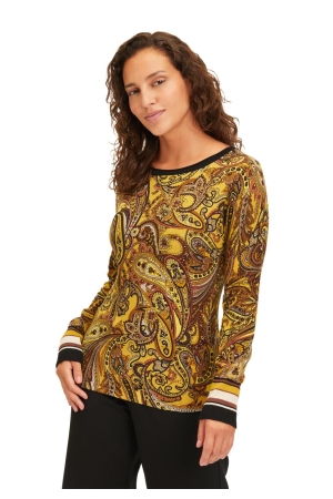 Betty Barclay Strickpullover Kurz 1/1 Arm 7820 Brown/Yellow