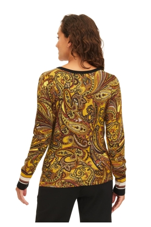 Betty Barclay Strickpullover Kurz 1/1 Arm 7820 Brown/Yellow