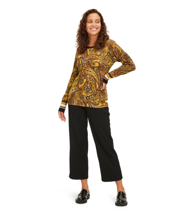 Betty Barclay Strickpullover Kurz 1/1 Arm 7820 Brown/Yellow