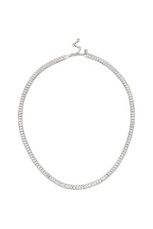 Abrazi Baguette Ketting Zilver Zilver