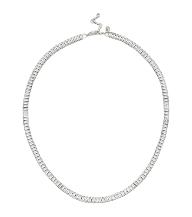 Abrazi Baguette Ketting Zilver Zilver