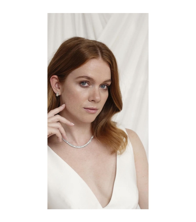 Abrazi Baguette Ketting Zilver Zilver