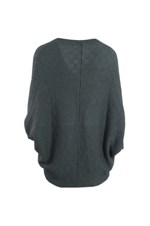 Opus Amaryllis check Deep Teal