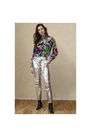 Tramontana Trousers PU Silver Silver