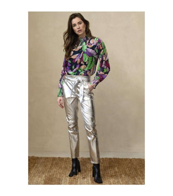 Tramontana Trousers PU Silver Silver