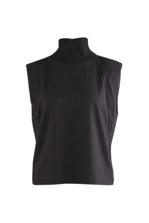 Co Couture IdaCC Pin Stripe Top 140 Dark Grey