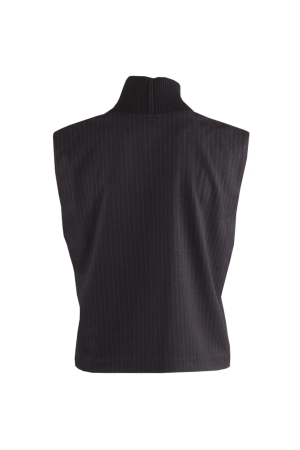 Co Couture IdaCC Pin Stripe Top 140 Dark Grey