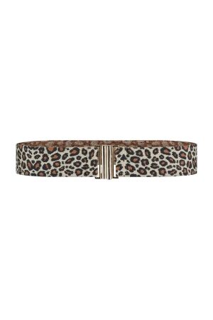 Studio Anneloes SA elastic leopard belt 1284 kit/camel