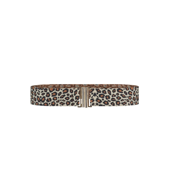 Studio Anneloes SA elastic leopard belt 1284 kit/camel