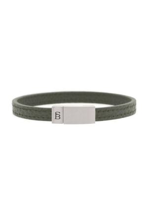 Steel and Barnett Leather Bracelet LBG/003 Iron