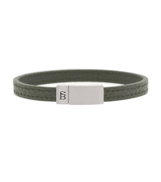 Steel and Barnett Leather Bracelet LBG/003 Iron