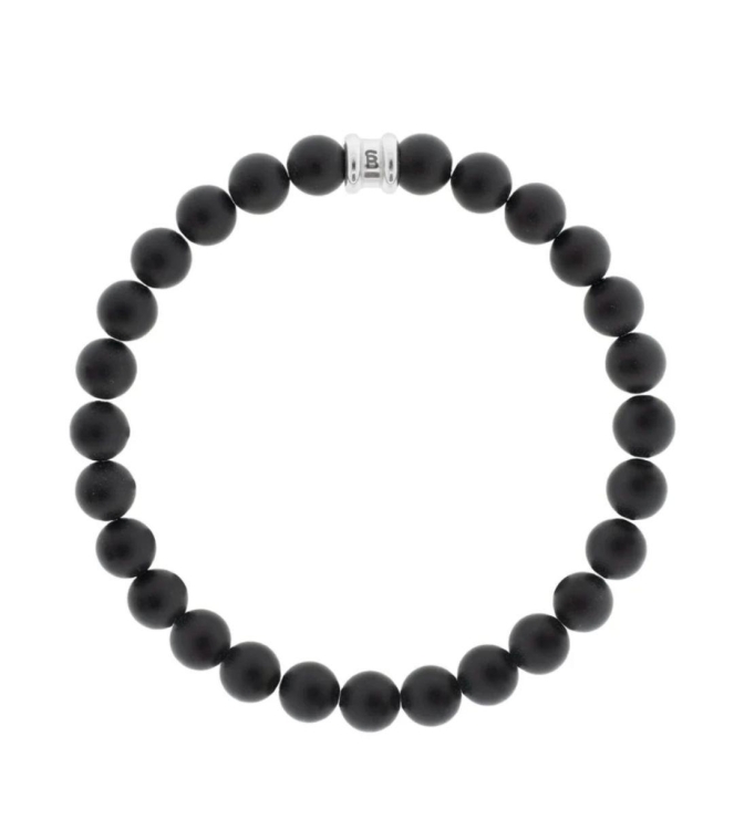 Steel and Barnett Stones Bracelet SBB/023 Matt Black