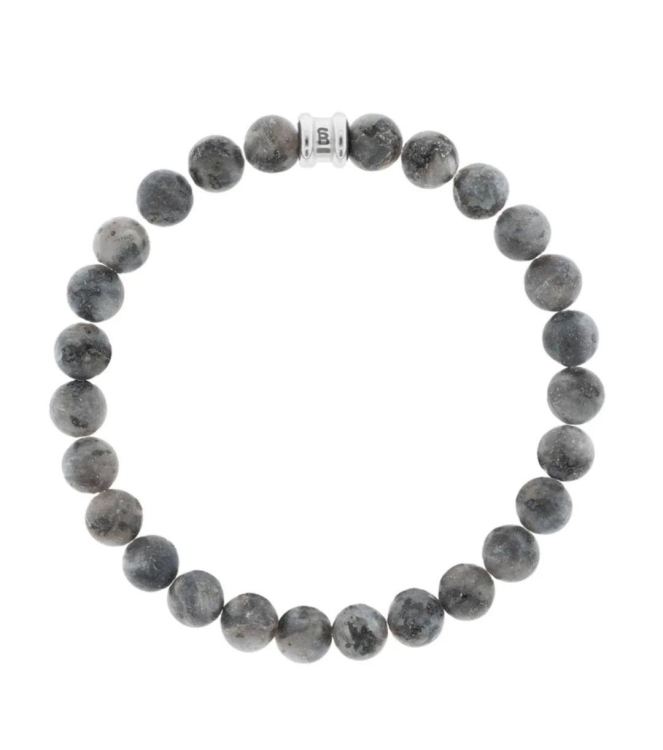 Steel and Barnett Stones Bracelet SBB/017 Matt smoky