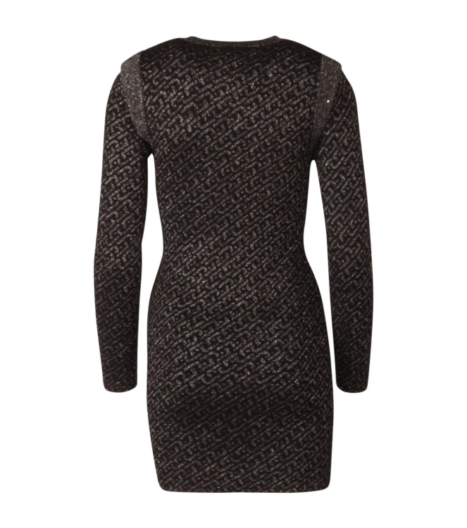 Liu Jo f.12 Full Logo Lux Dress Nero/Dark Gold